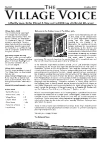 A Monthly Newsletter for Chilmark & Ridge and Fonthill Bishop With