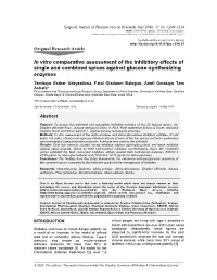 In Vitro Comparative Assessment of the Inhibitory Effects of Single and Combined Spices Against Glucose-Synthesizing Enzymes