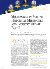 Microwaves in Europe Overview