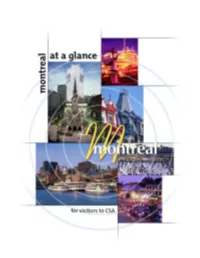 Montreal at a Glance V12 Last Update