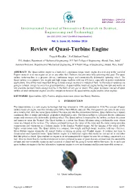 Review of Quasi-Turbine Engine