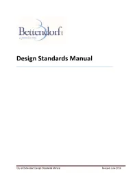 Design Standards Manual Final