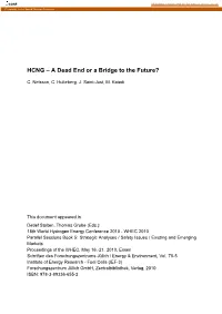 HCNG – a Dead End Or a Bridge to the Future?