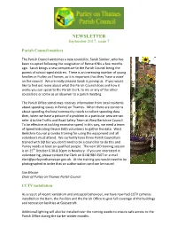 NEWSLETTER September 2017, Issue 7