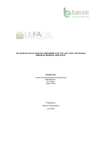 PALAEONTOLOGICAL DESKTOP ASSESSMENT for the LOW -LEVEL PEDESTRIAN BRIDGE in HEILBRON, FREE STATE Compiled For: Lefatse Environme