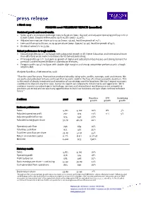 PEARSON 2008 PRELIMINARY RESULTS (Unaudited)