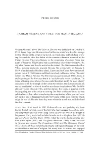 Peter Hulme Graham Greene and Cuba: Our Man in Havana