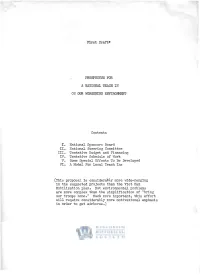PROSPECTUS for a NATIONAL TEACH in on OUR WORSENING Envirqillment