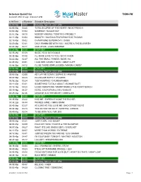 Schedule Quickprint TKRN-FM
