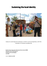 Sustaining the Local Identity