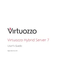 Virtuozzo Hybrid Server 7