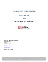 Wireless Mesh Infrastructure Architectural and Engineering