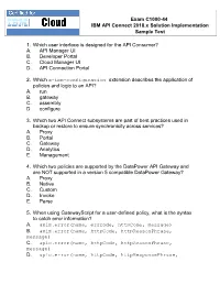1. Which User Interface Is Designed for the API Consumer? A