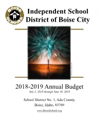 2018-2019 Budget Process Timeline