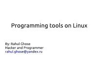 Programming Tools on Linux