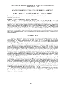 Scardiniusgenus in Molecular Studies – a Review