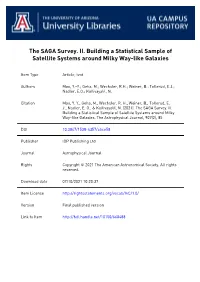 The SAGA Survey. II. Building a Statistical Sample of Satellite Systems Around Milky Way-Like Galaxies