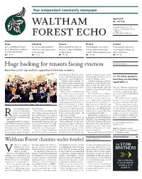 Waltham Forest Echo #13, April 2016