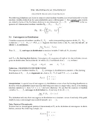 5.1 Convergence in Distribution