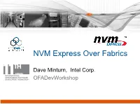 NVM Express Over Fabrics