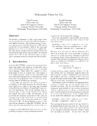 Refinement Types for ML