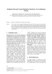 Intelligent Thermal Control Method for Small-Size Air Conditioning System