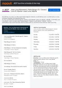JEEP Bus Time Schedule & Line Route