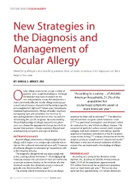 New Strategies in the Diagnosis and Management of Ocular Allergy