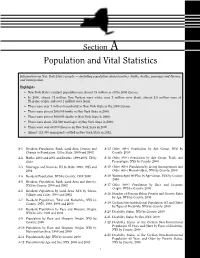 Population and Vital Statistics