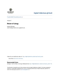 Return of Liturgy