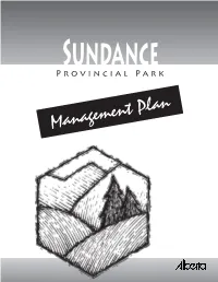 Sundance Provincial Park Management Plan