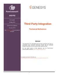 Third-Party Integration Technical Reference Describes Development Aids That Make Third-Party Integration Possible