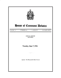 Tuesday, June 7, 1994