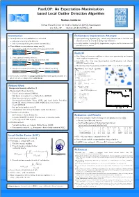 Fastlof: an Expectation-Maximization Based Local Outlier Detection Algorithm