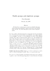 Stable Groups and Algebraic Groups