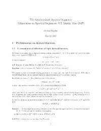 The Grothendieck Spectral Sequence (Minicourse on Spectral Sequences, UT Austin, May 2017)