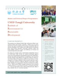 UNEP-Tongji University Institute of Environment for Sustainable Development