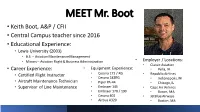 Aviation Program Power Point Slide Show