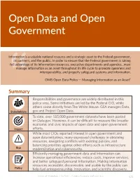 Open Data and Open Government