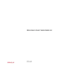 What's New in Oracle® Solaris Studio 12.4