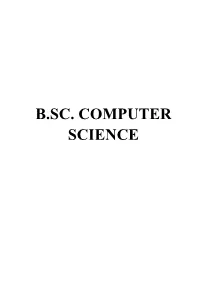 B.Sc. Computer Science