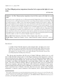Illegal Postwar Migrations from the Soča Region in the Light of a Case