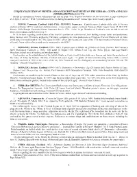 Unique Collection of Printed and Manuscript Documents