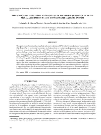 Application of a Bacterial Extracellular Polymeric Substance in Heavy Metal Adsorption in a Co-Contaminated Aqueous System