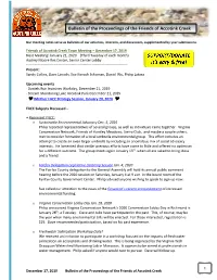 Bulletin of the Proceedings of the Friends of Accotink Creek