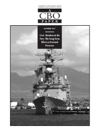 Crew Rotation in the Navy: the Long-Term Effect on Forward Presence Pub