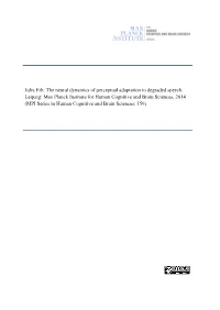 The Neural Dynamics of Perceptual Adaptation to Degraded Speech