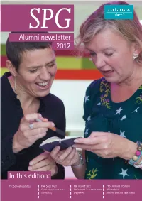 Alumni Newsletter 2012 in This Edition