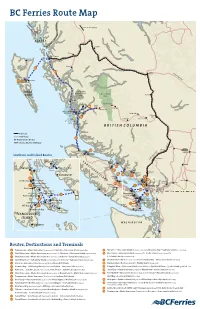 BC Ferries Route Map