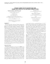 DYNAMIC HABITAT USE of ALBACORE and THEIR PRIMARY PREY SPECIES in the CALIFORNIA CURRENT SYSTEM Calcofi Rep., Vol